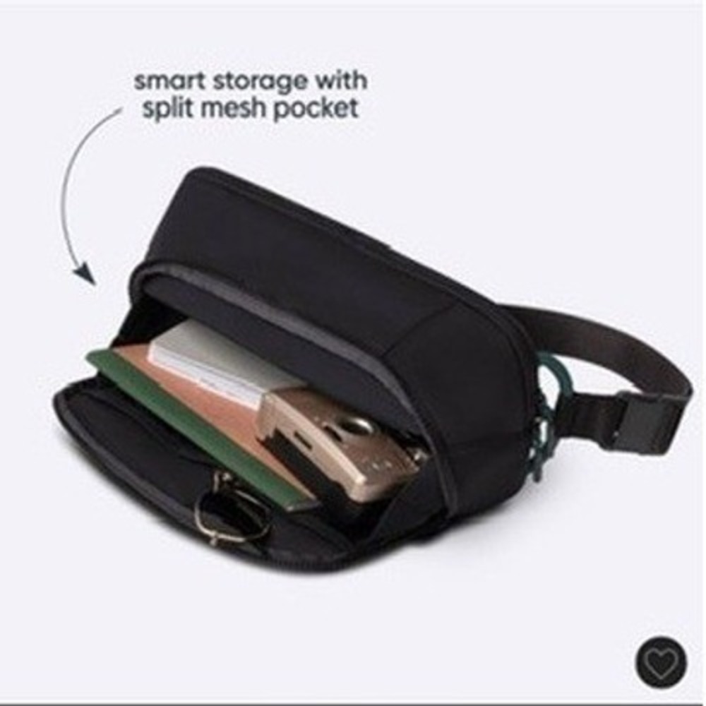 Owala Bottle Sling Hip Pack Unisex OS Black Teal Water Bottle Bag NWT - Picture 3 of 8